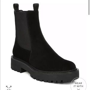 Sam Edelman Laguna Waterproof Pull On Booties Black Suede